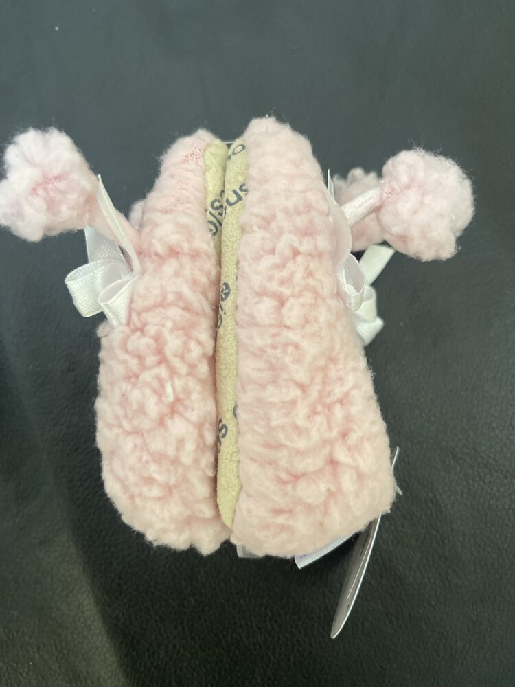 Pink Poodle Baby Slippers