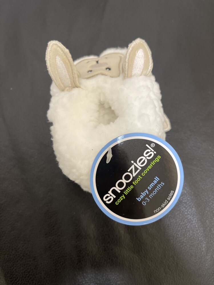 White Lamb Baby Slippers