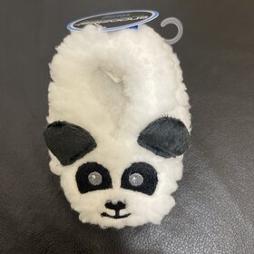 White & Black Panda Baby Slippers