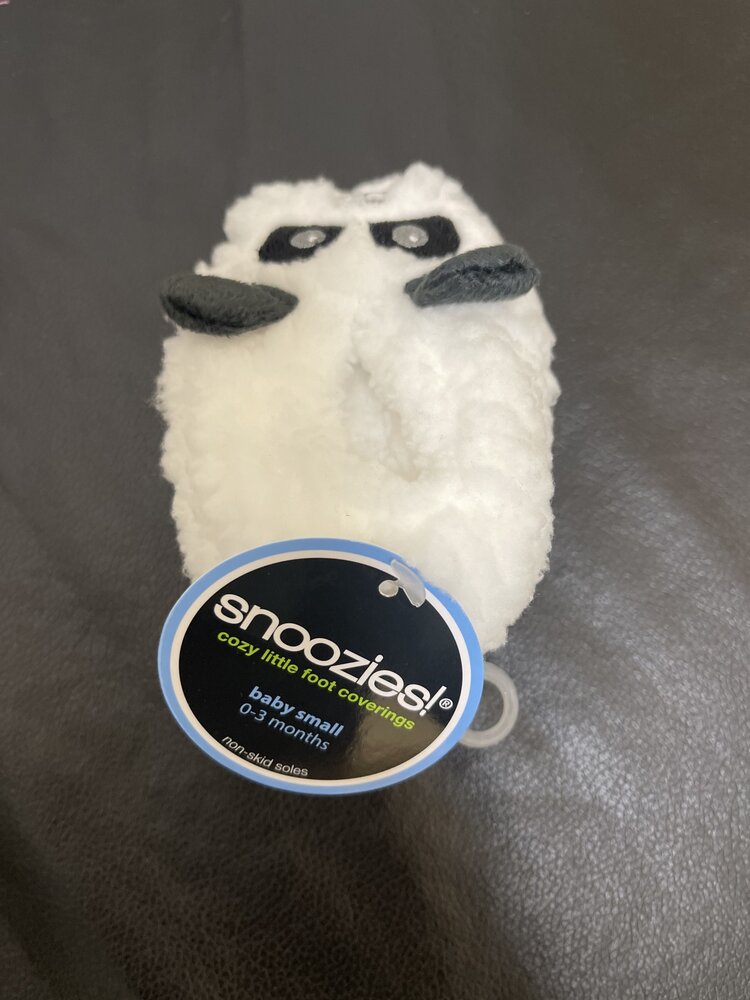 White & Black Panda Baby Slippers