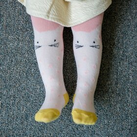 Pink Chloe Cat Girls Tights