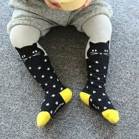 Black Chloe Cat Girls Tights