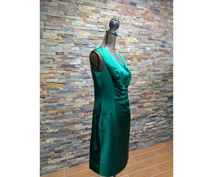 green emerald velvet dress Rosie Assoulin Sash & Slit Dress Emerald