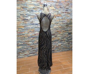 slim fit dress slacks Alyce Paris Beaded Plunging Homecoming Dress 4840 main image 0