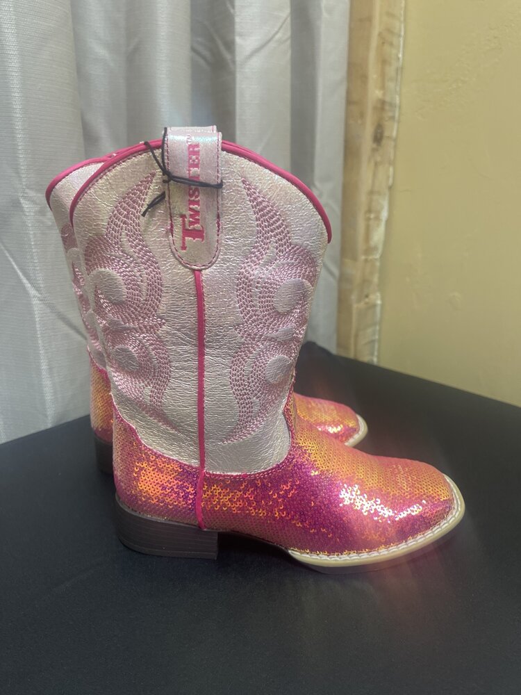 Twister Childrens Krissy (Pink Glitter) Boots