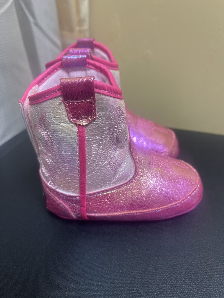M & F Western Products Baby Buckers Krissy (Pink Glitter)
