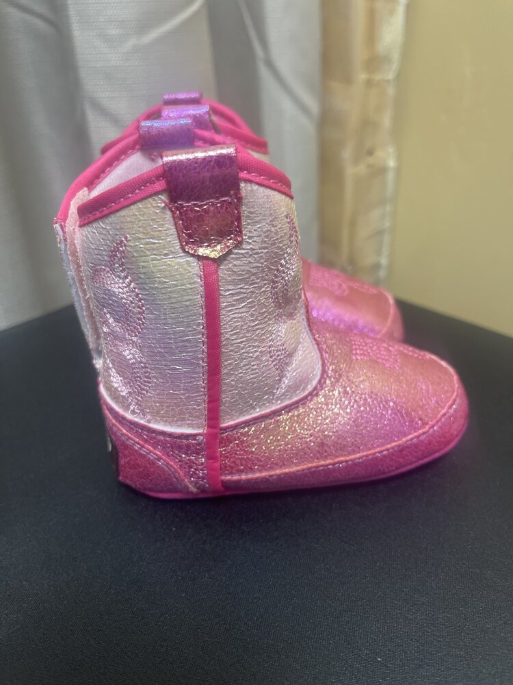 M & F Western Products Baby Buckers Krissy (Pink Glitter)