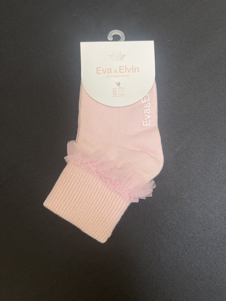 Pink Chiffon Frill Socks