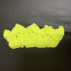 Bright Yellow  Crochet Newborn Crown