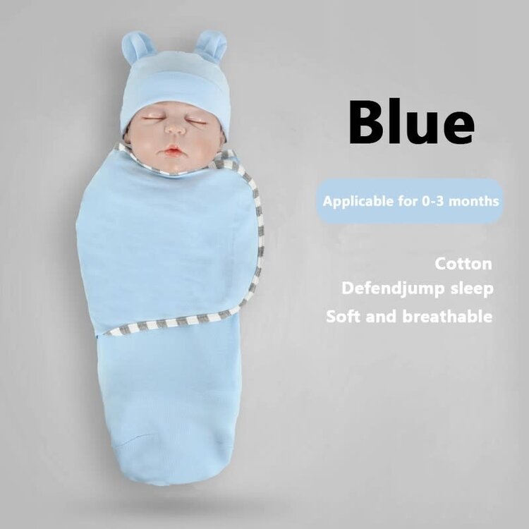 Blue Swaddler and Cap