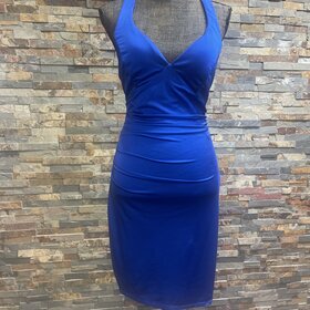 B Darlin Royal Blue Strappy Back Bodycon Dress