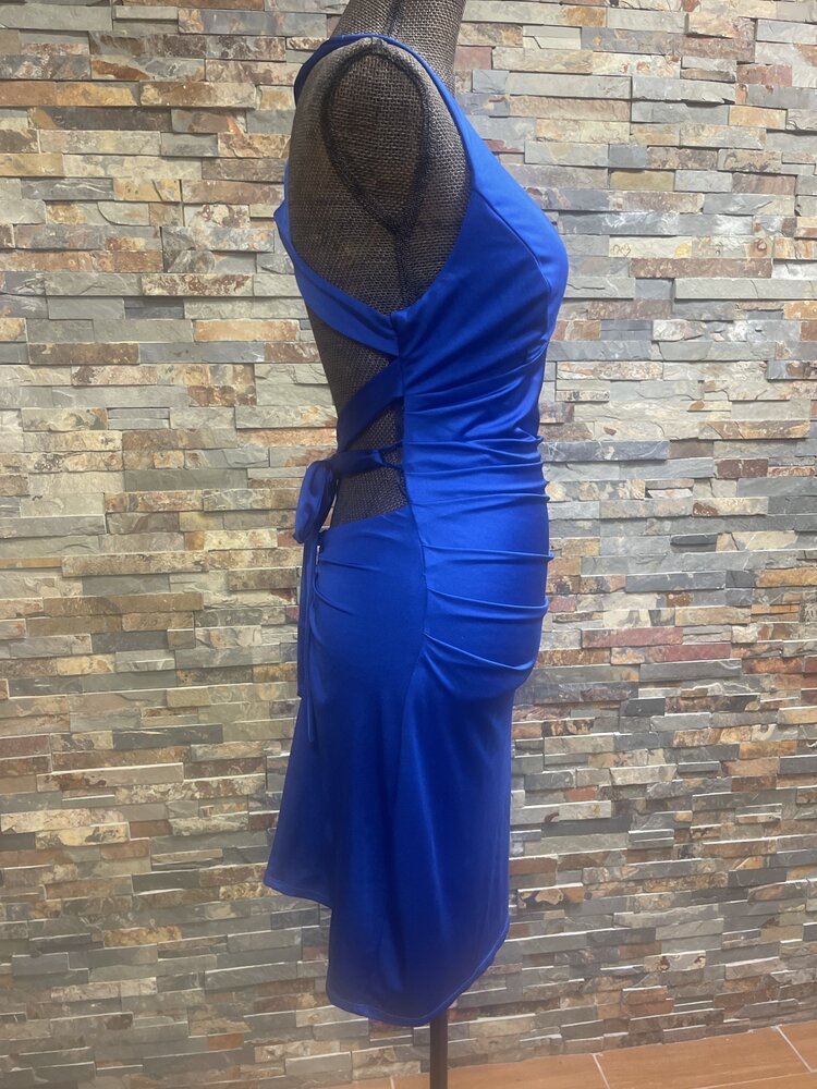 B Darlin Royal Blue Strappy Back Bodycon Dress
