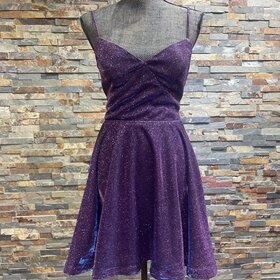 City Studio Purple Shimmer with Lattice Back
