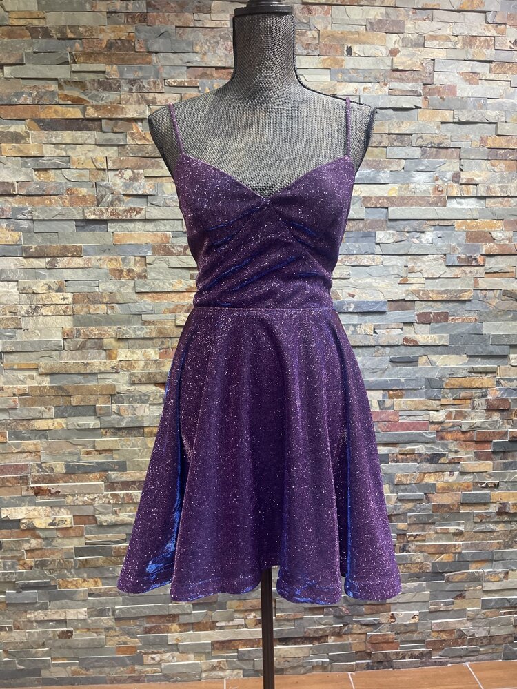 City Studio Purple Shimmer with Lattice Back