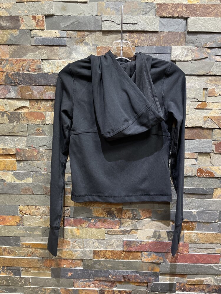 Black Girls Yoga Zip Hooded Jacket