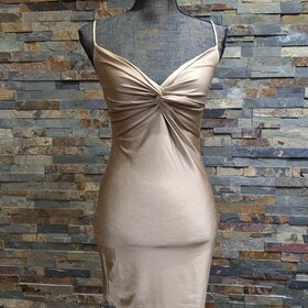 Caramel Knotted Bodycon Dress
