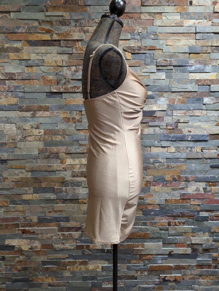 Caramel Knotted Bodycon Dress