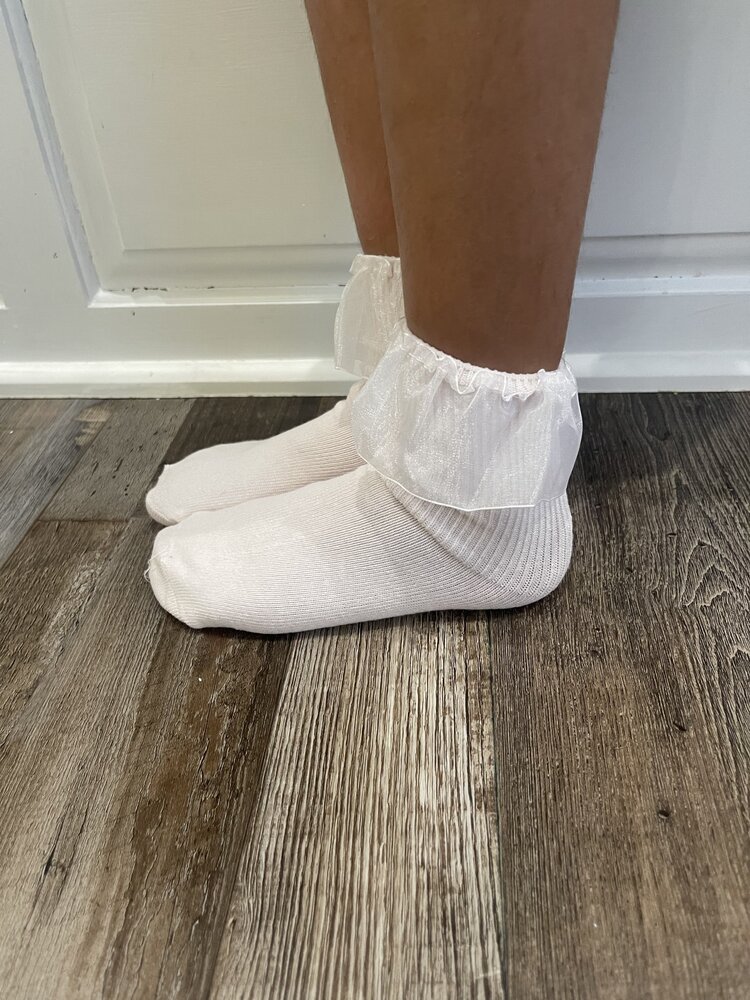 Pink Kid Tulle Dress Socks