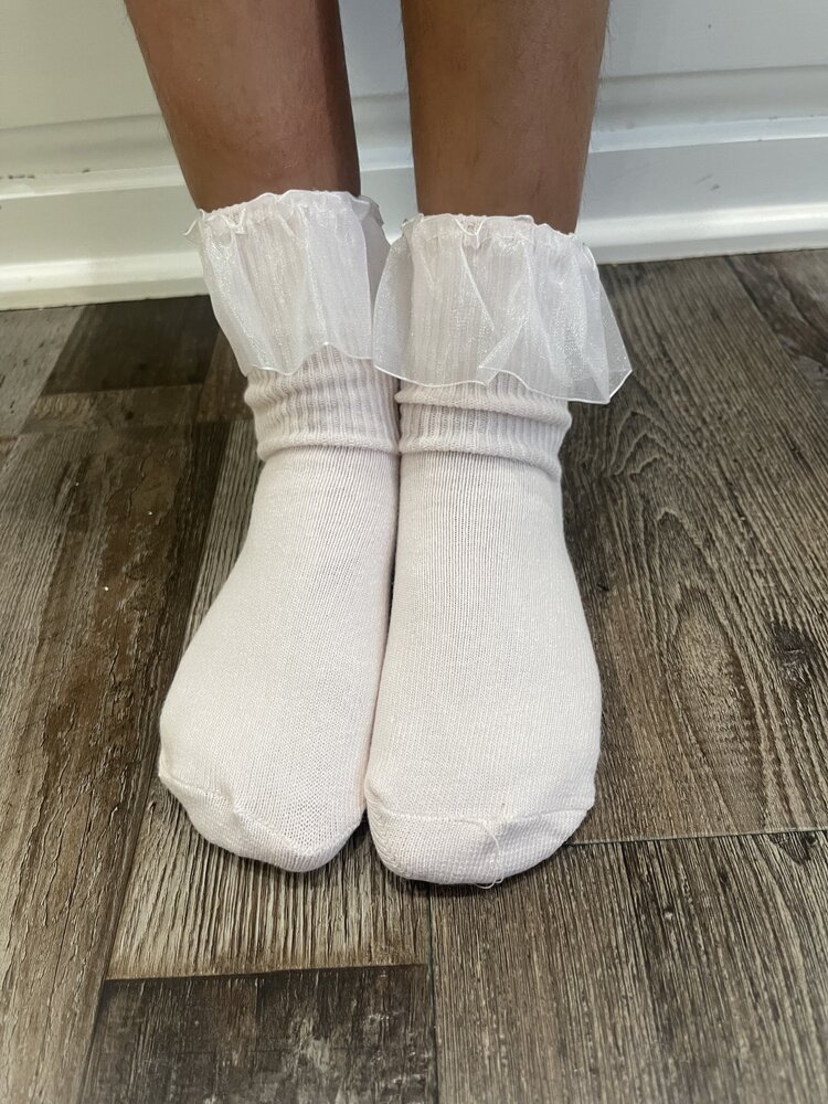 Pink Kid Tulle Dress Socks