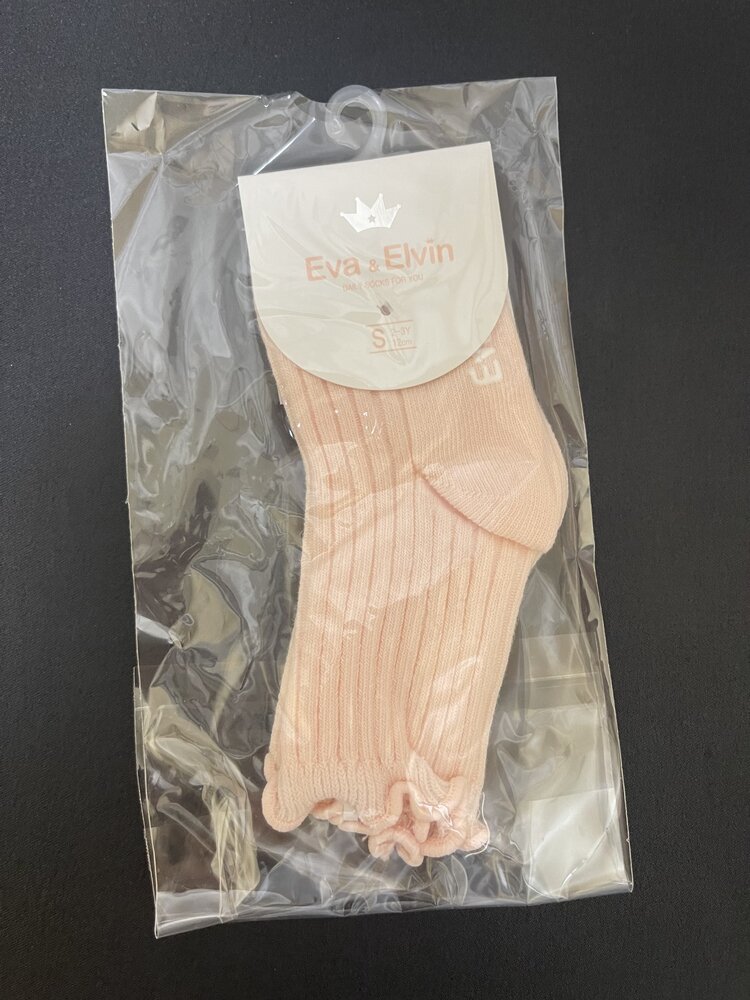 Pink Classic Ruffle Shasha Kid Socks
