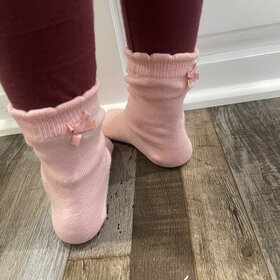 Pink Kid Ribbon Socks
