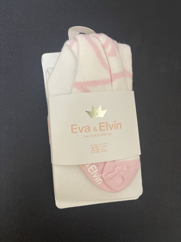 White & Pink Kid Ballerina Tights