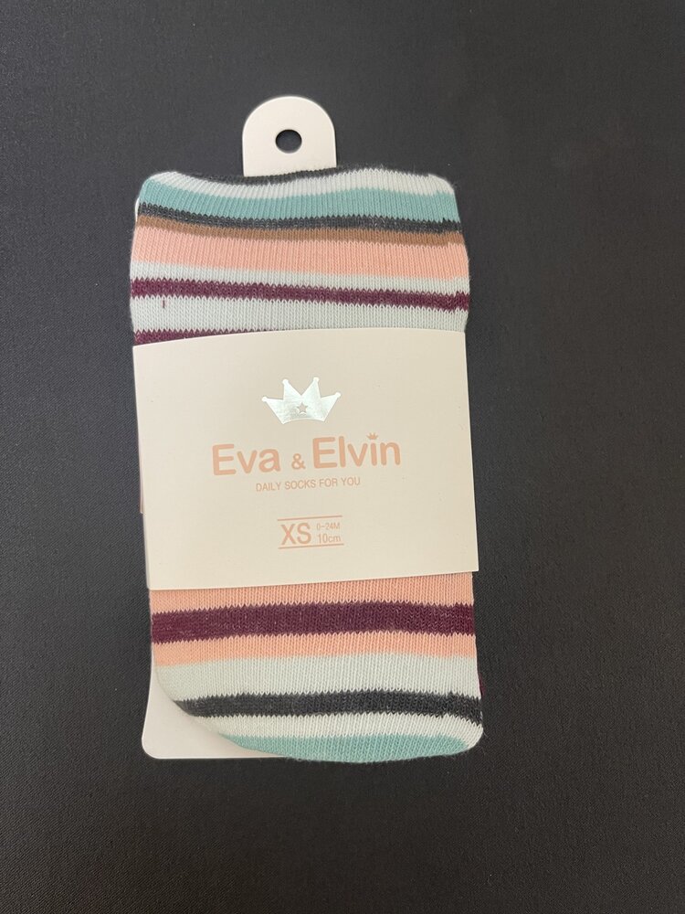 Purple Pink Stripe Kid Tights