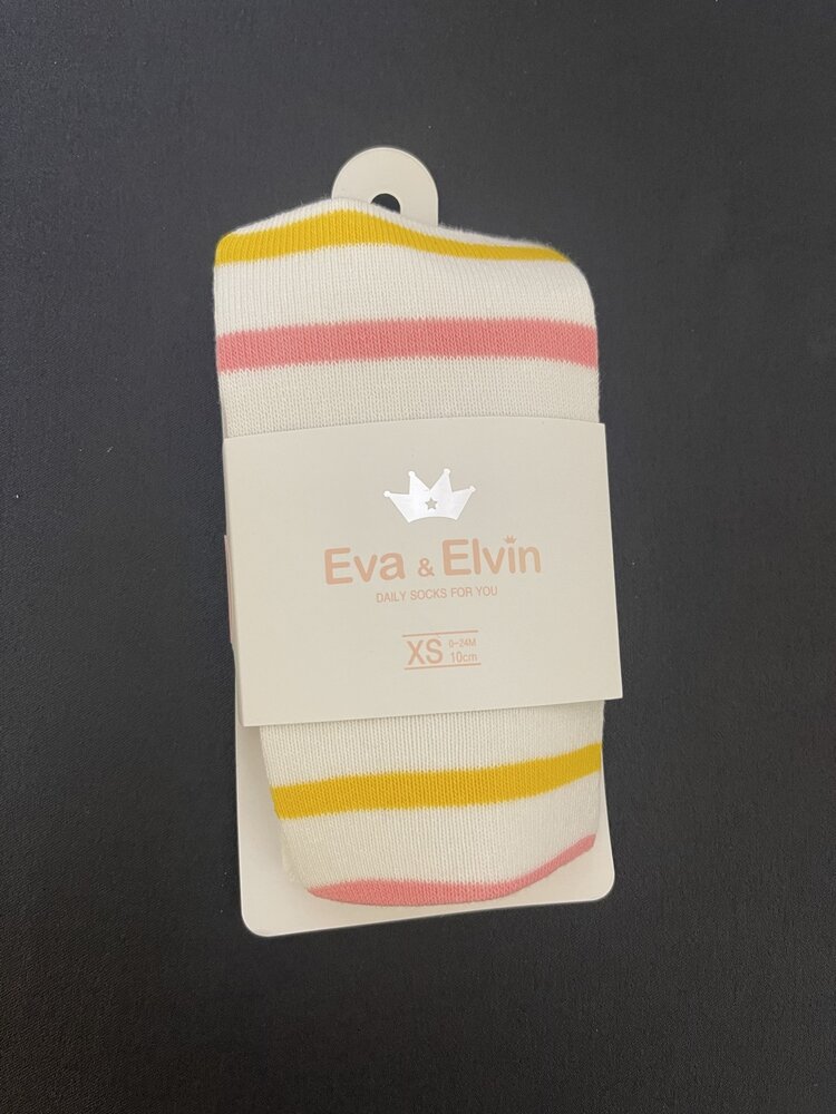 White Stripe Taffy Kid Tights