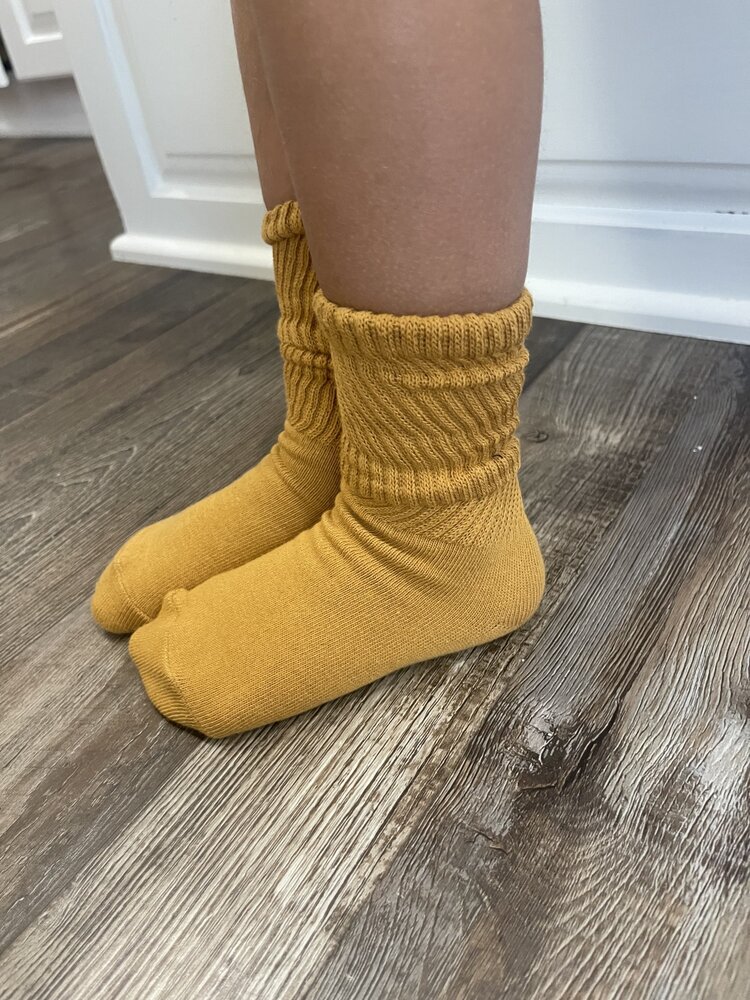 Mustard  Toe Warmer Socks