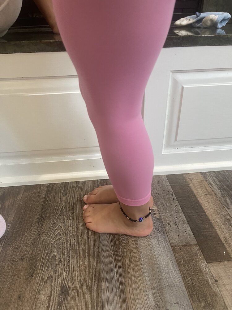 Hot Pink Footless Kid Tights
