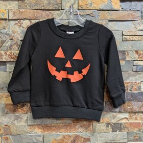 Black Jack-O-Lantern Glow in the Dark Sweatshirt
