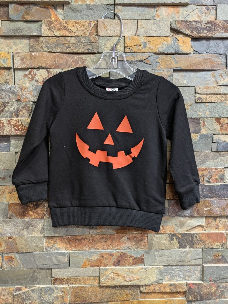 Black Jack-O-Lantern Glow in the Dark Sweatshirt