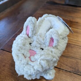 Beige Bunny Baby Slippers
