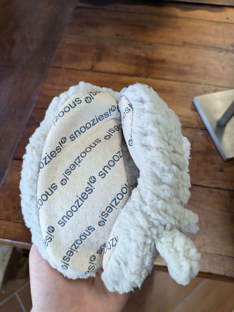 Beige Bunny Baby Slippers