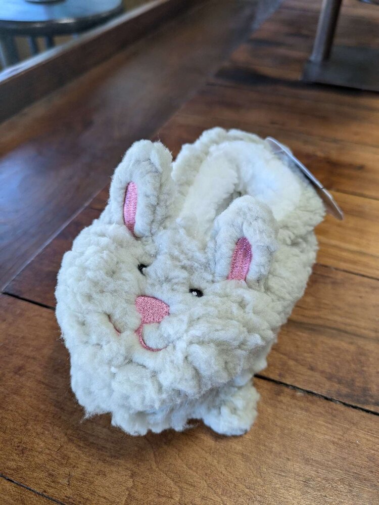 Beige Bunny Baby Slippers