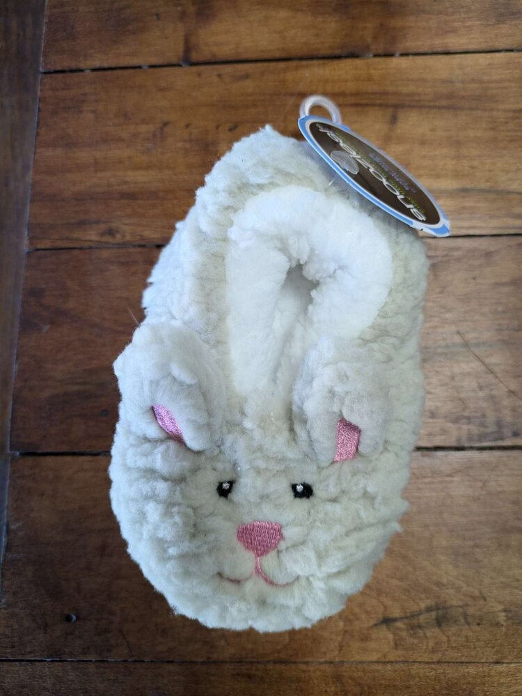 Beige Bunny Baby Slippers
