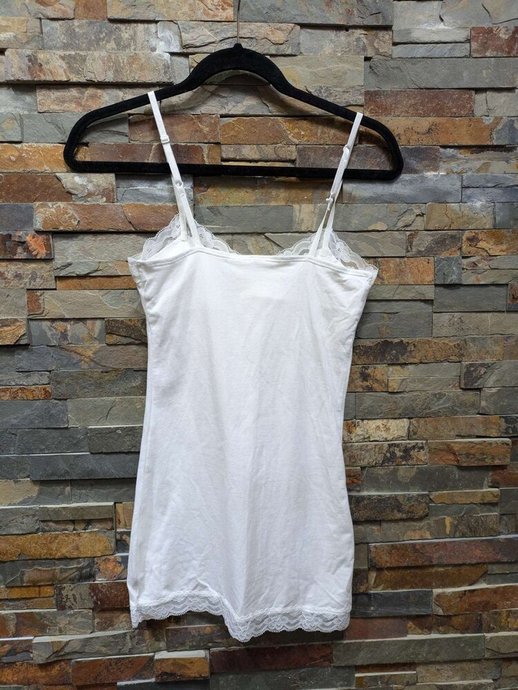White Lace Cami, Size M