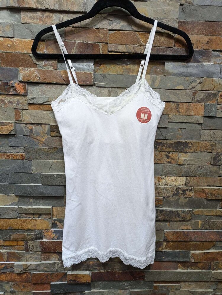 White Lace Cami, Size M