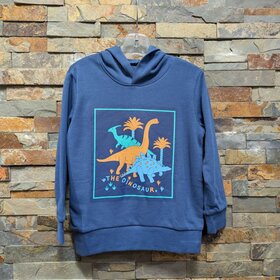 Admiral Blue Dinosaur Hoodie