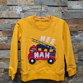 Bright Yellow Neenah Firetruck Crewneck Sweatshirt