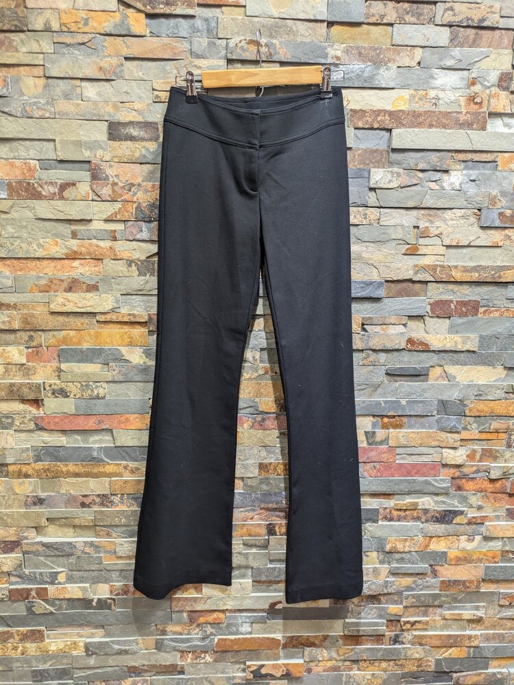 Black Zipper Pocket Pants, Size 0