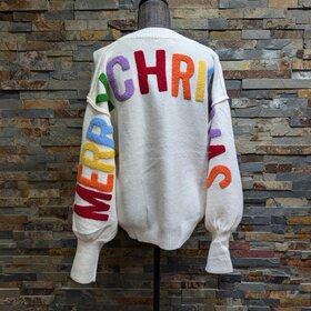 Ivory Merry Christmas Sweater