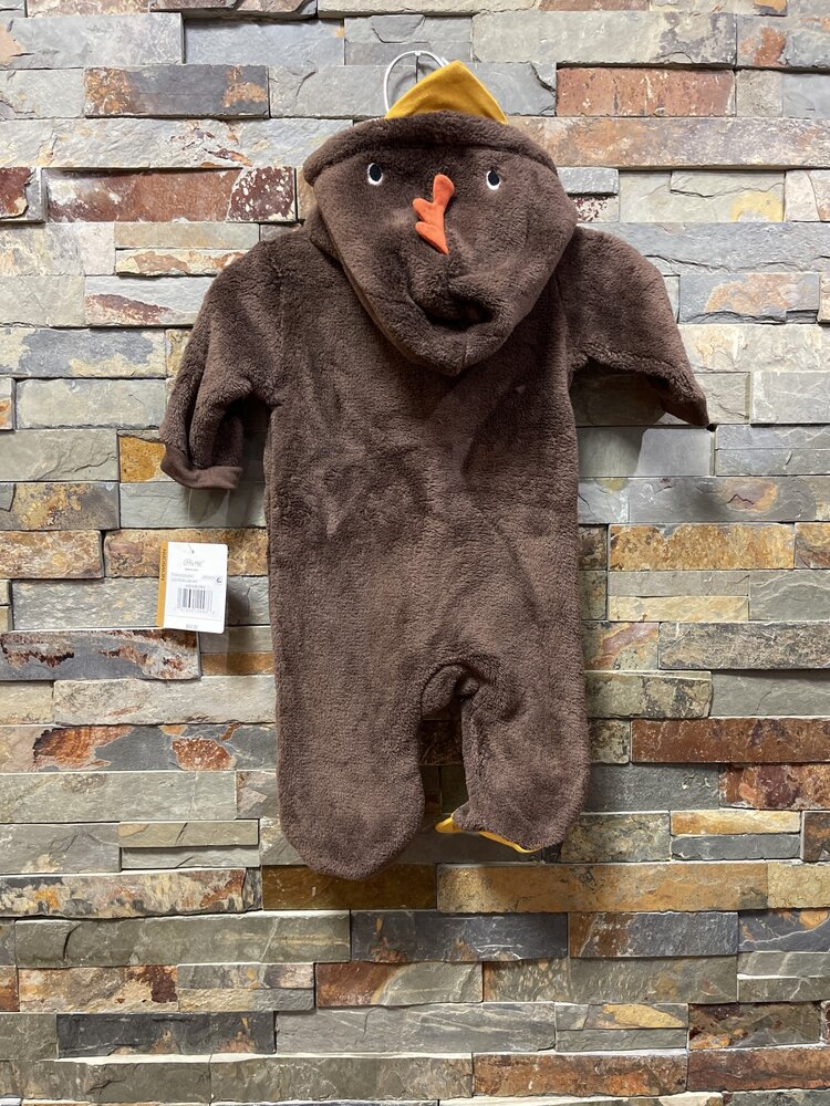Brown Fuzzy Turkey Footie