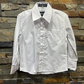 White Boys Long Sleeve Dress Shirt