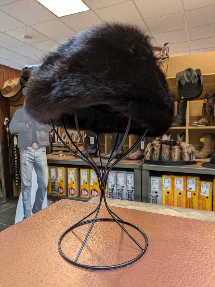 Dark Ranch Mink Beret, Size S