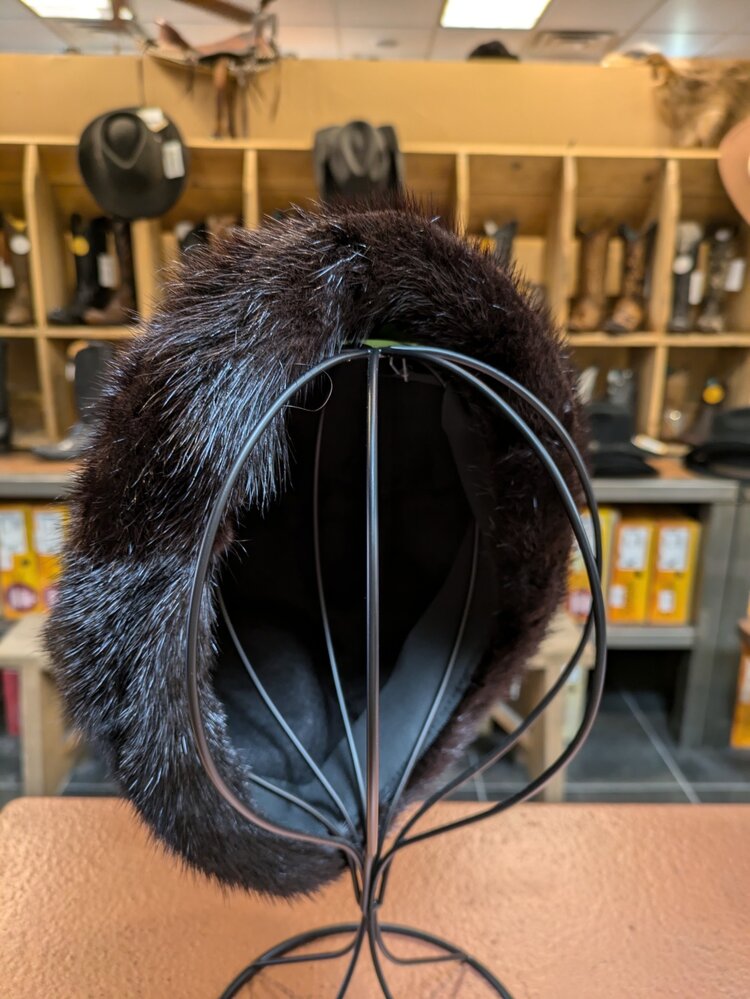 Dark Ranch Mink Beret, Size S