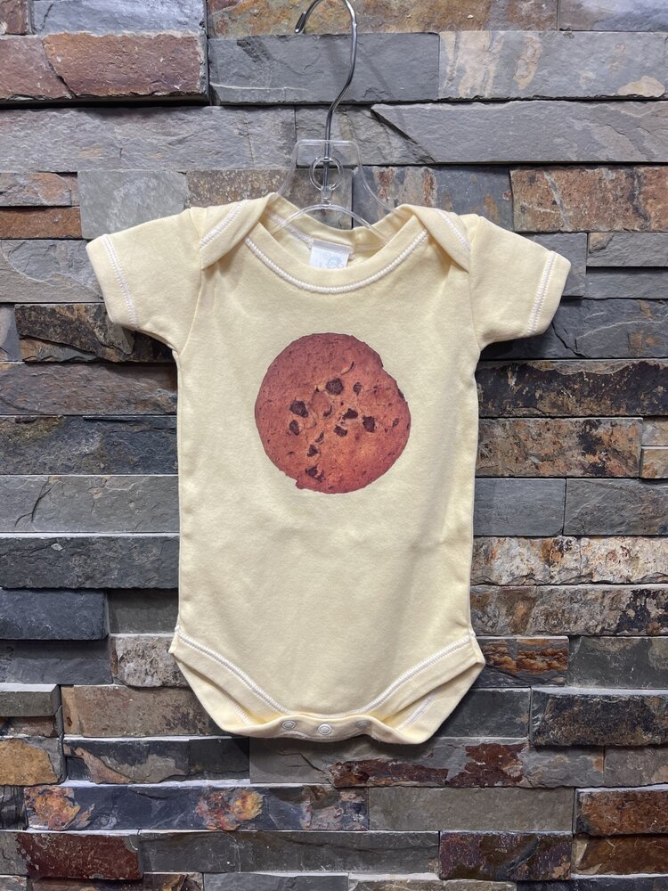 Yellow Cookie and Milk Onesie