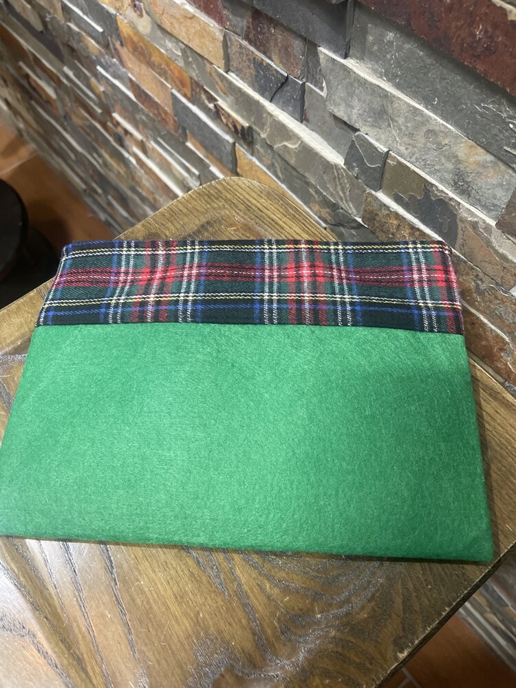 Wona Trading Green Holly Jolly Letter Christmas Tree Pouch Bag