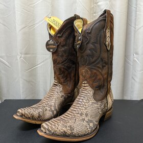 Corral Men's Corral Boots A4452 Lamb Shaft Genuine Brown Python