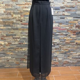 Black Palazzo Pants w/ Side Slit